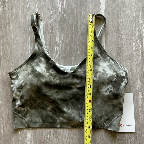 Lululemon Align Cropped Tank Top - Diamond Dye Olive - Picture 3 of 7